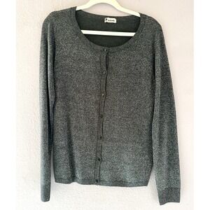 TEZENIS‎ Womens Cardigan Sweater Sparkle Glam Witchy Whimsigoth Size Large